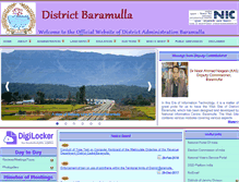 Tablet Screenshot of baramulla.nic.in